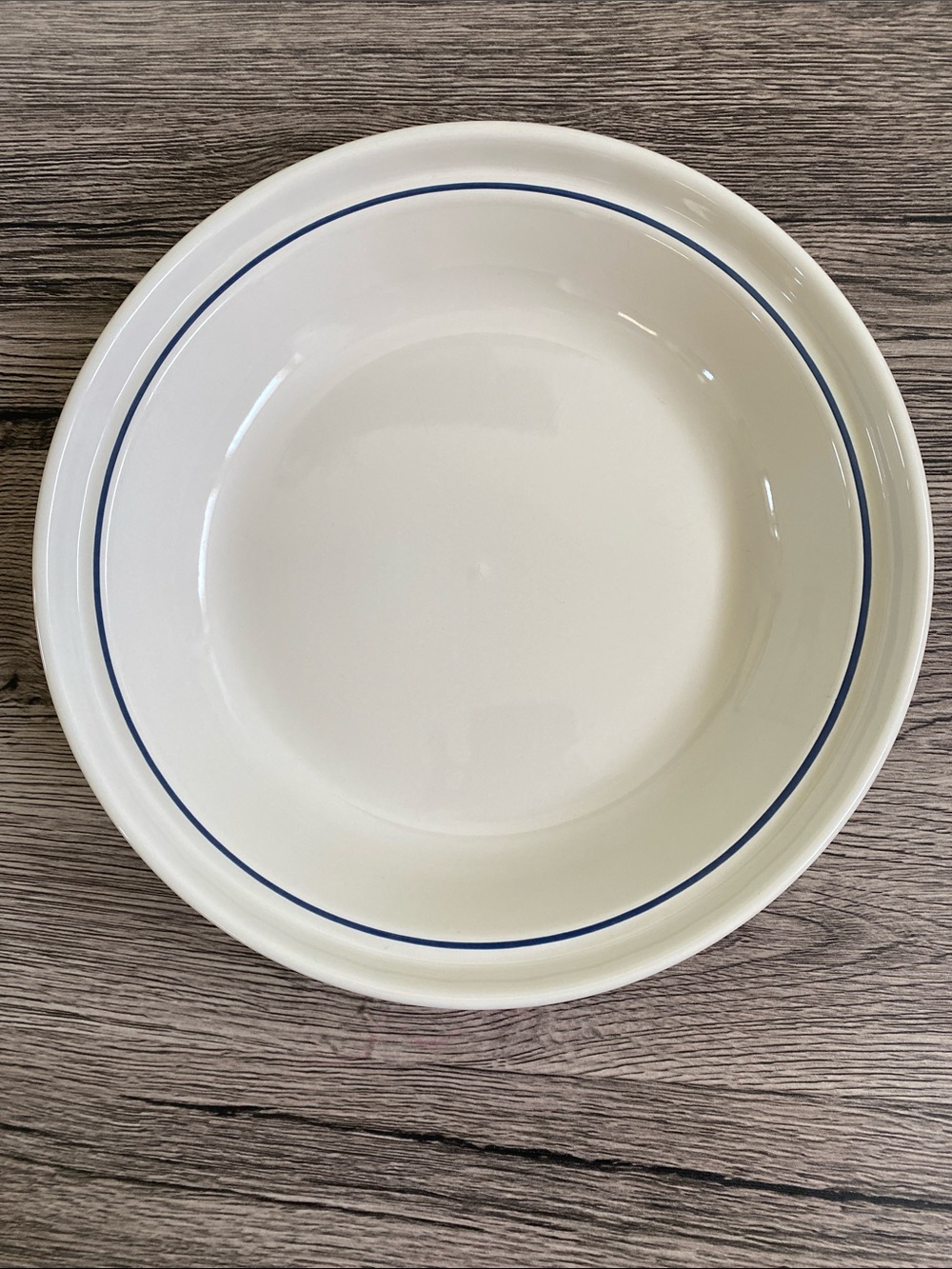 Longaberger Pottery Woven Traditions Heritage Blue 10 inch Pie Plate - Picture 2 of 8